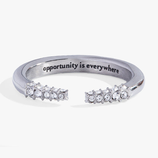 Alex and Ani Mantra Tusk Ring-Opportunity is everywhere