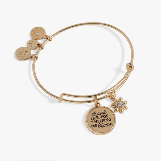Alex and Ani Thank You For Helping Me Bloom' Charm Bangle