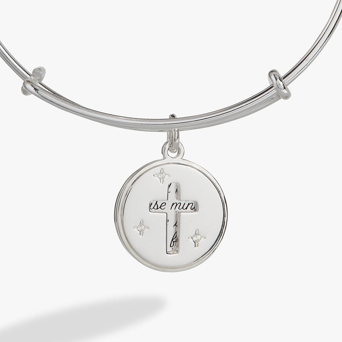 Alex and Ani Hidden Message Cross Affirmation Bangle