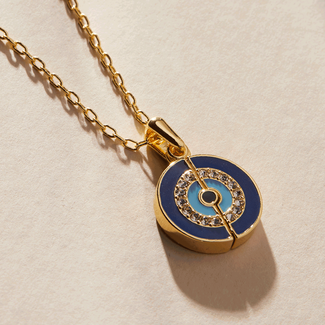 Alex and Ani Evil Eye Mantra Necklace