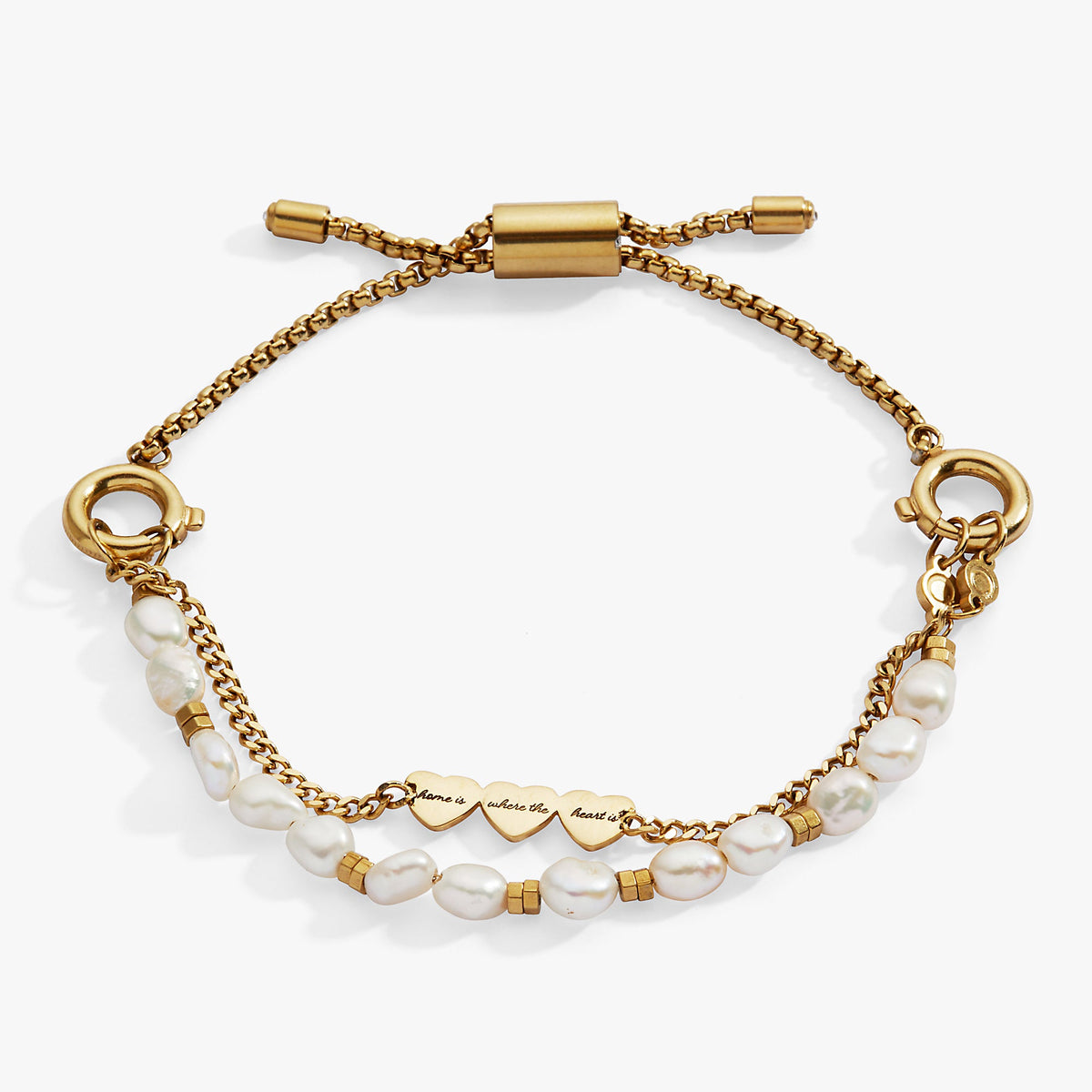 Alex and Ani “Home is where the heart is” Stranded Bracelet