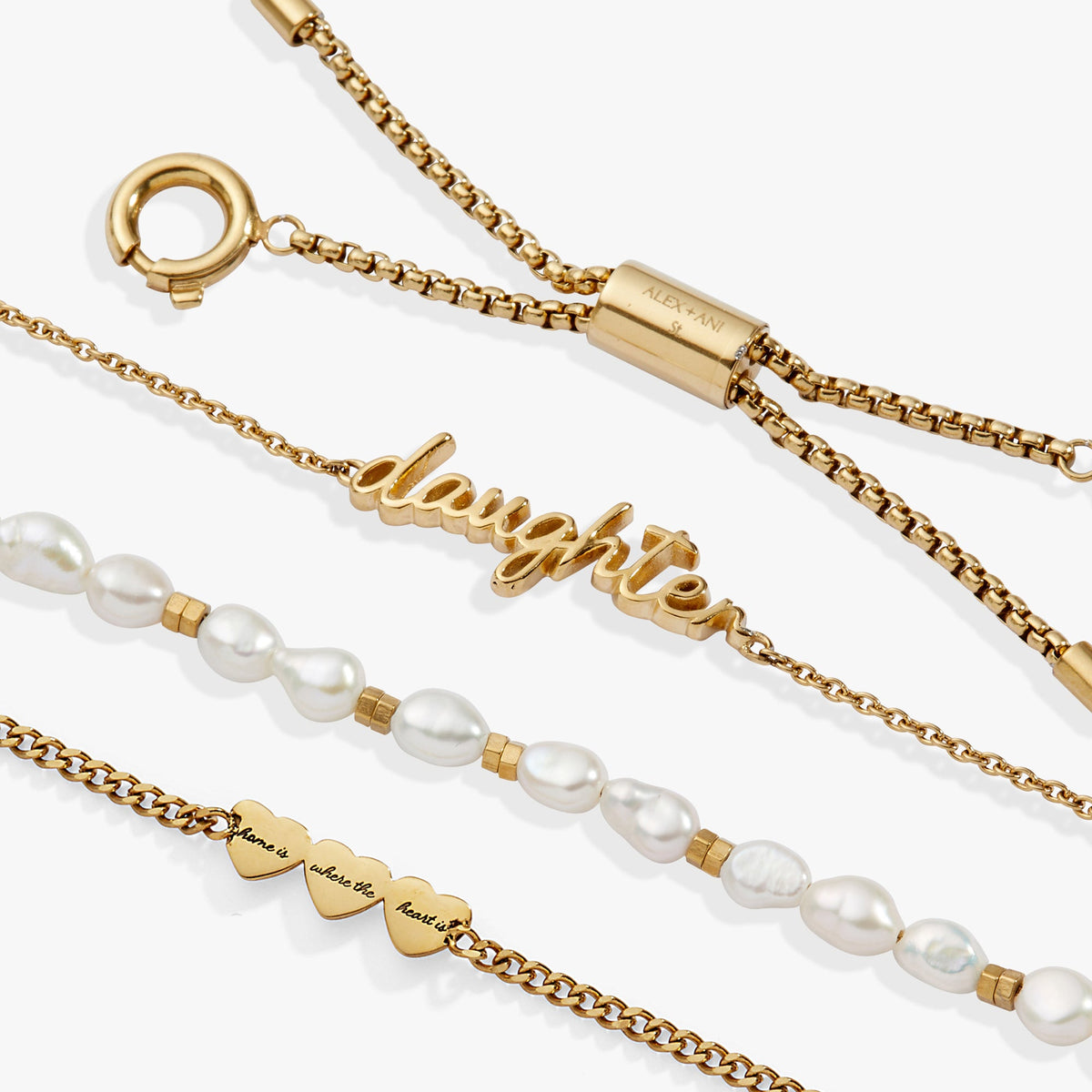 Alex and Ani “Home is where the heart is” Daughter Stranded Bracelet
