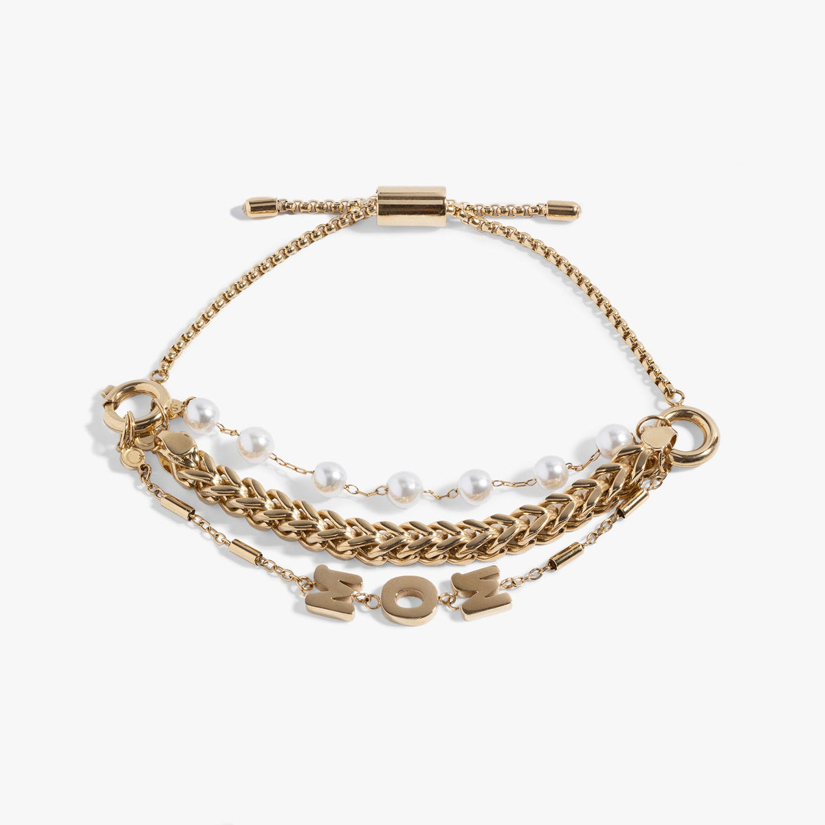 Alex and Ani Stranded Pearl Mom Bracelet​