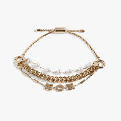 Alex and Ani Stranded Pearl Mom Bracelet​