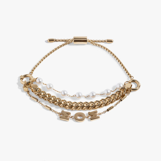 Alex and Ani Stranded Pearl Mom Bracelet​