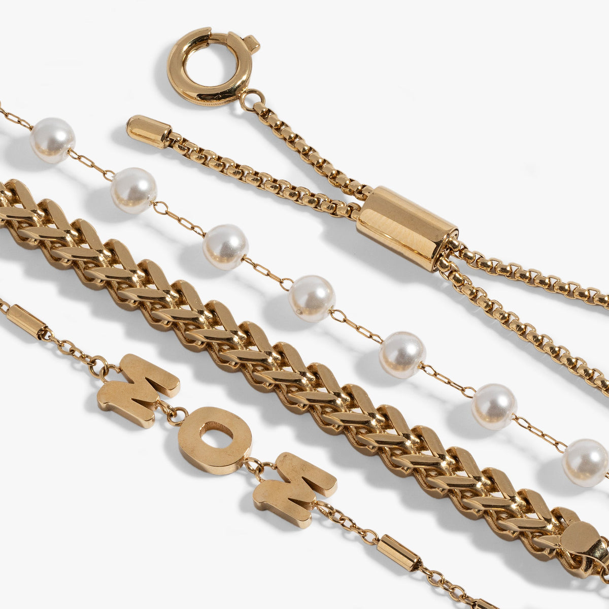 Alex and Ani Stranded Pearl Mom Bracelet​
