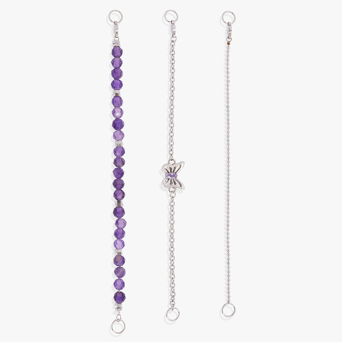 Alex and Ani Stranded Butterfly Bracelet Set