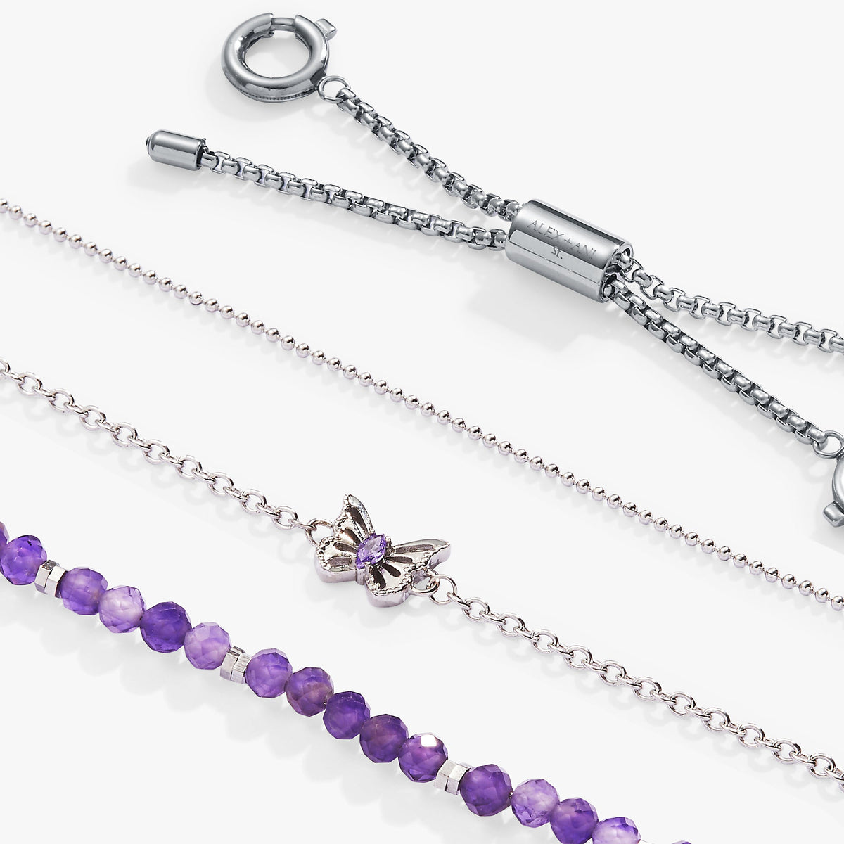 Alex and Ani Stranded Butterfly Bracelet Set
