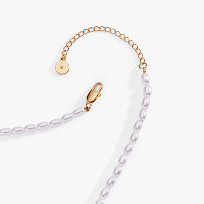 Alex and Ani Beaded Pearl WIFEY Bubble Necklace