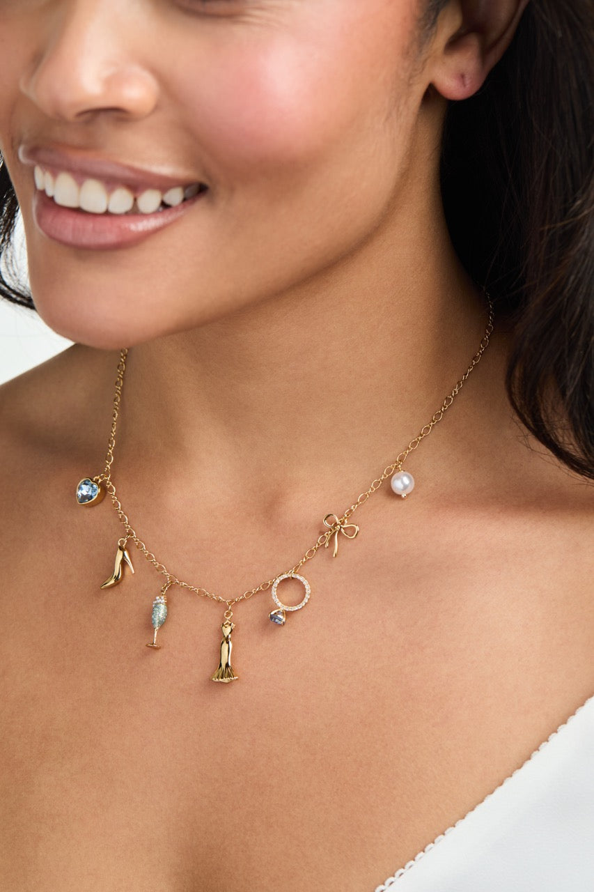 Alex and Ani Bridal Multi-Charm Necklace