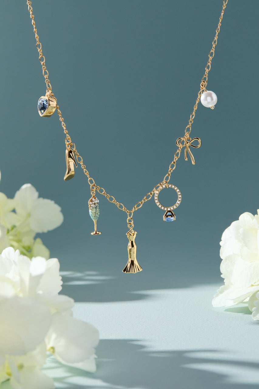 Alex and Ani Bridal Multi-Charm Necklace