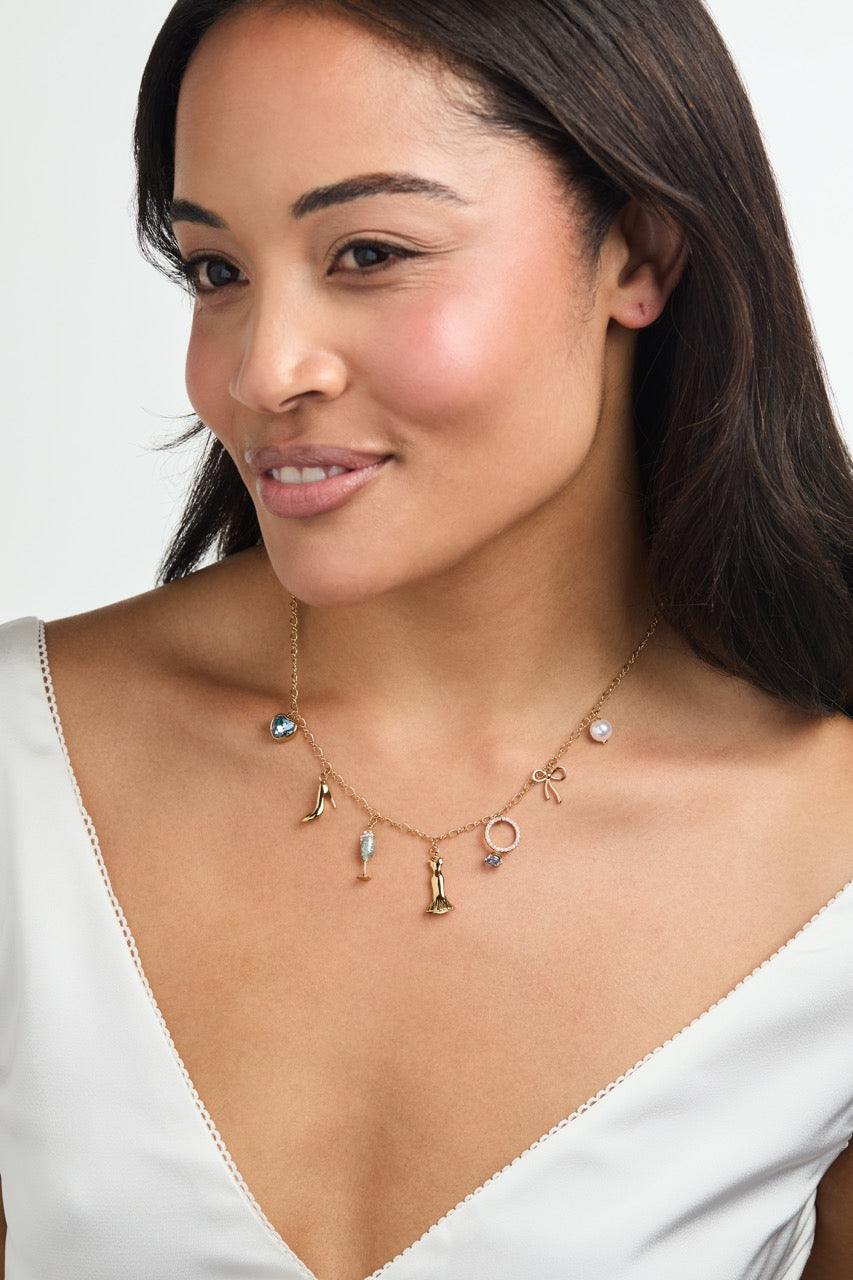 Alex and Ani Bridal Multi-Charm Necklace