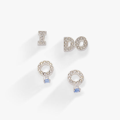 Alex and Ani Bridal “I Do” Duo Stud Earring Set
