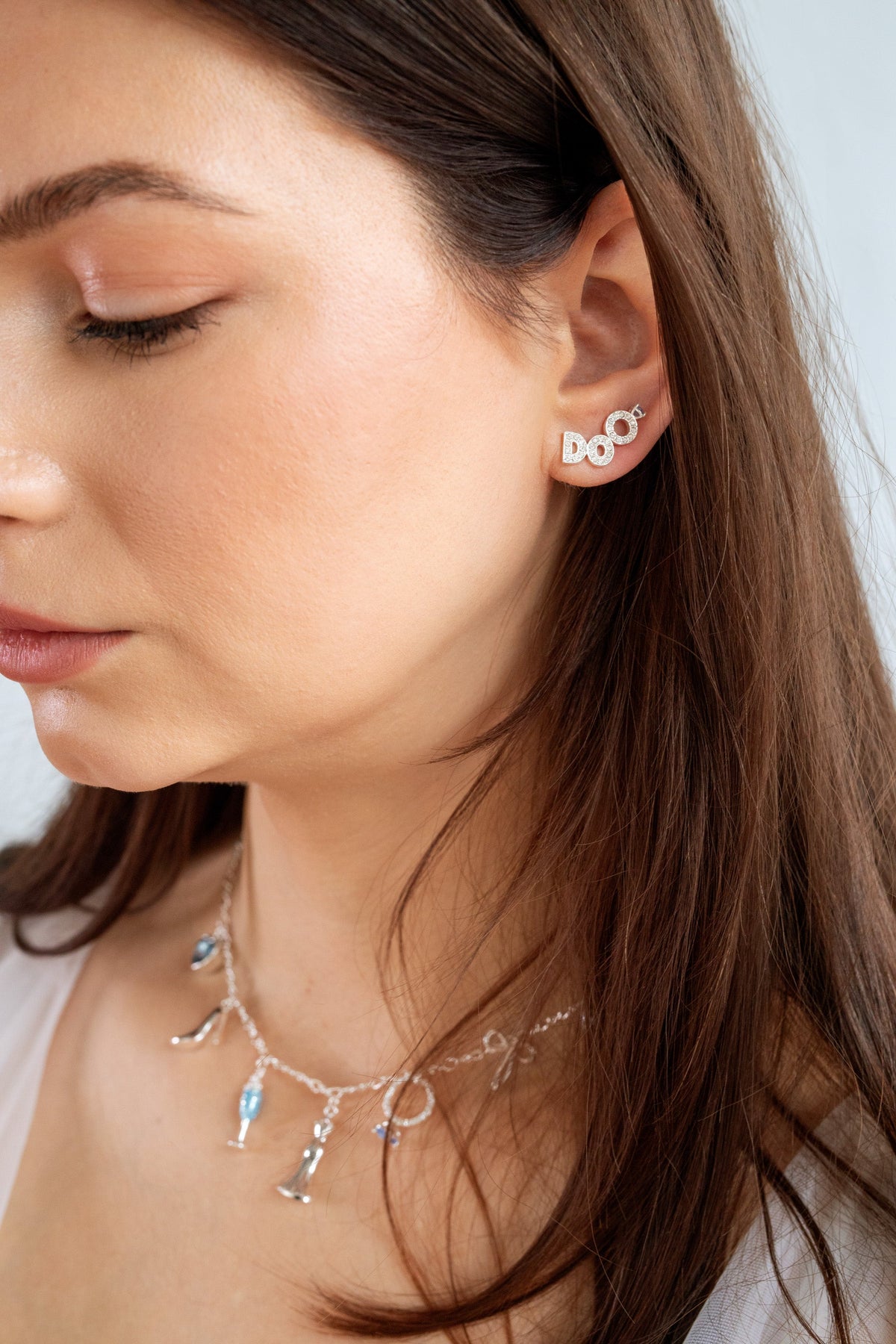 Alex and Ani Bridal “I Do” Duo Stud Earring Set