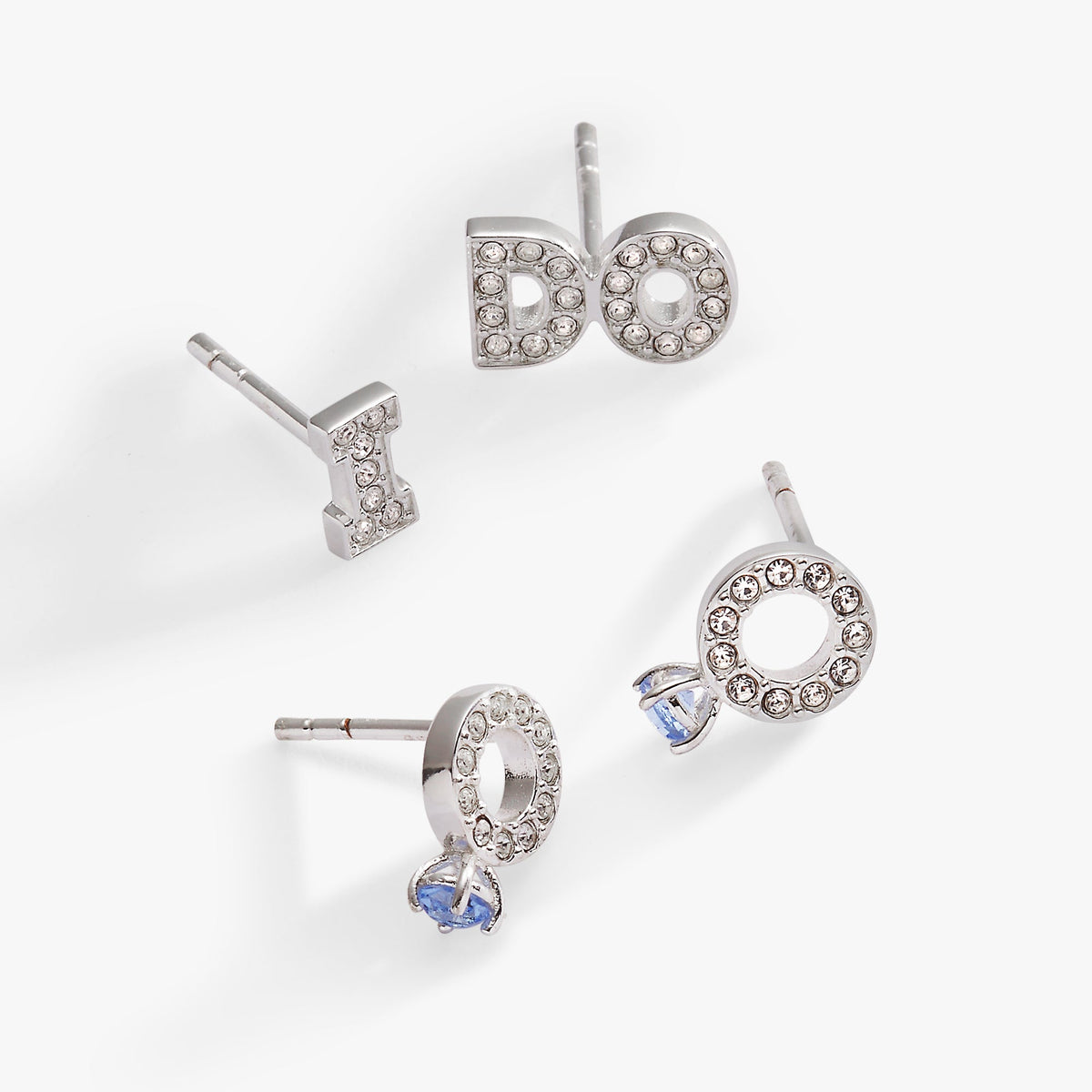 Alex and Ani Bridal “I Do” Duo Stud Earring Set