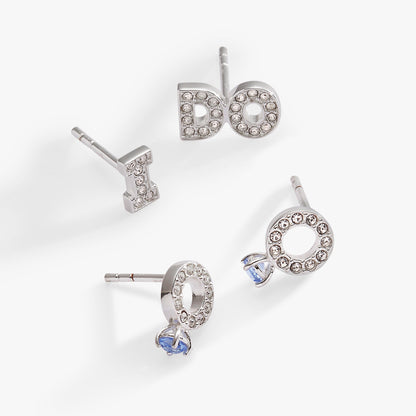 Alex and Ani Bridal “I Do” Duo Stud Earring Set