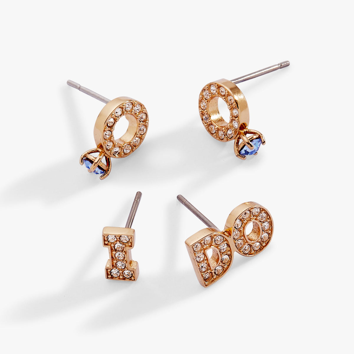 Alex and Ani Bridal “I Do” Duo Stud Earring Set