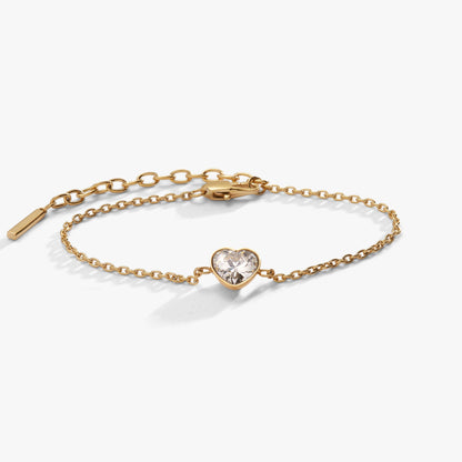 Alex and Ani Crystal Heart Inline Bracelet – Romantic Bridal or Special Occasion Jewelry