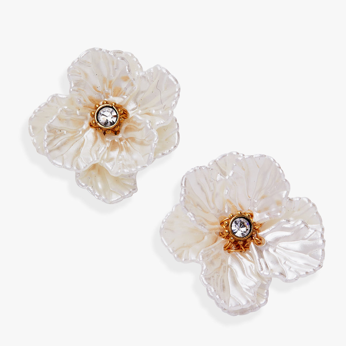 Alex and Ani New York Botanical Garden Poppy Statement Earrings
