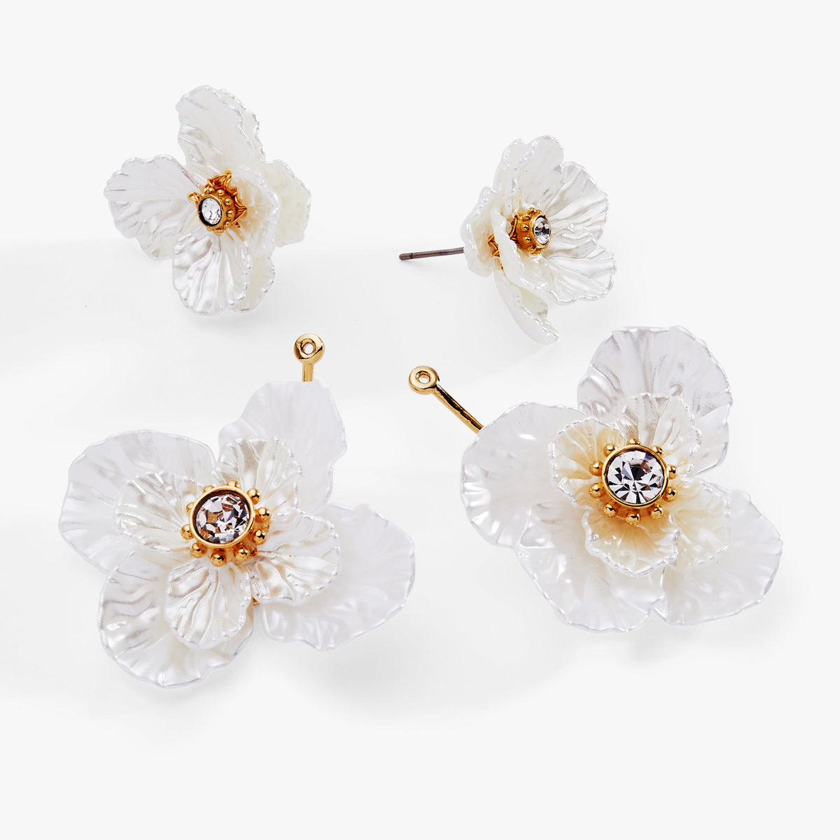 Alex and Ani New York Botanical Garden Poppy Statement Earrings