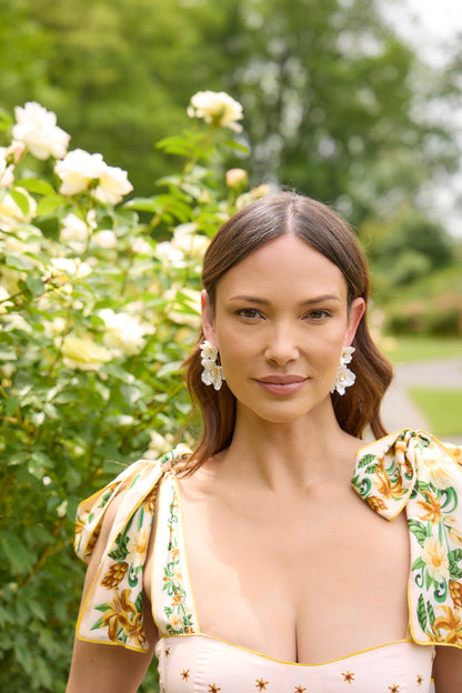 Alex and Ani New York Botanical Garden Poppy Statement Earrings