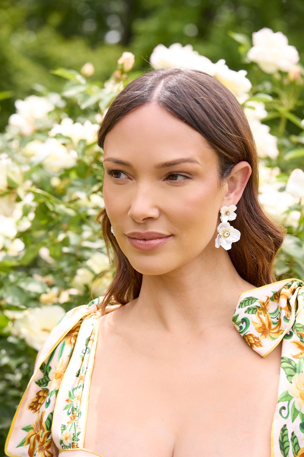 Alex and Ani New York Botanical Garden Poppy Statement Earrings