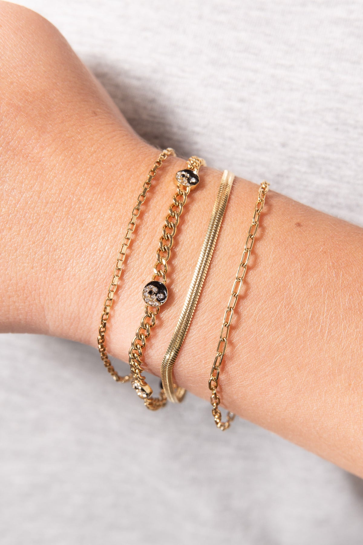 Alex and Ani Yin Yang Curb Chain Bracelet