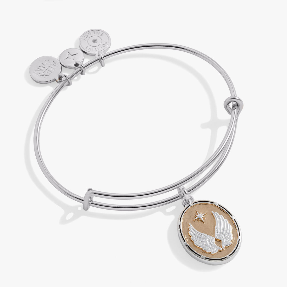 Alex and Ani Two-Tone Guardian Angel Bangle