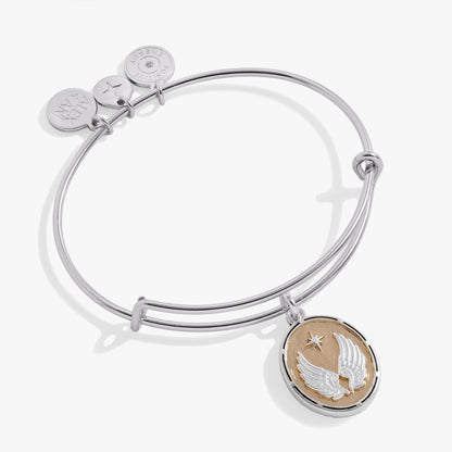 Alex and Ani Two-Tone Guardian Angel Bangle