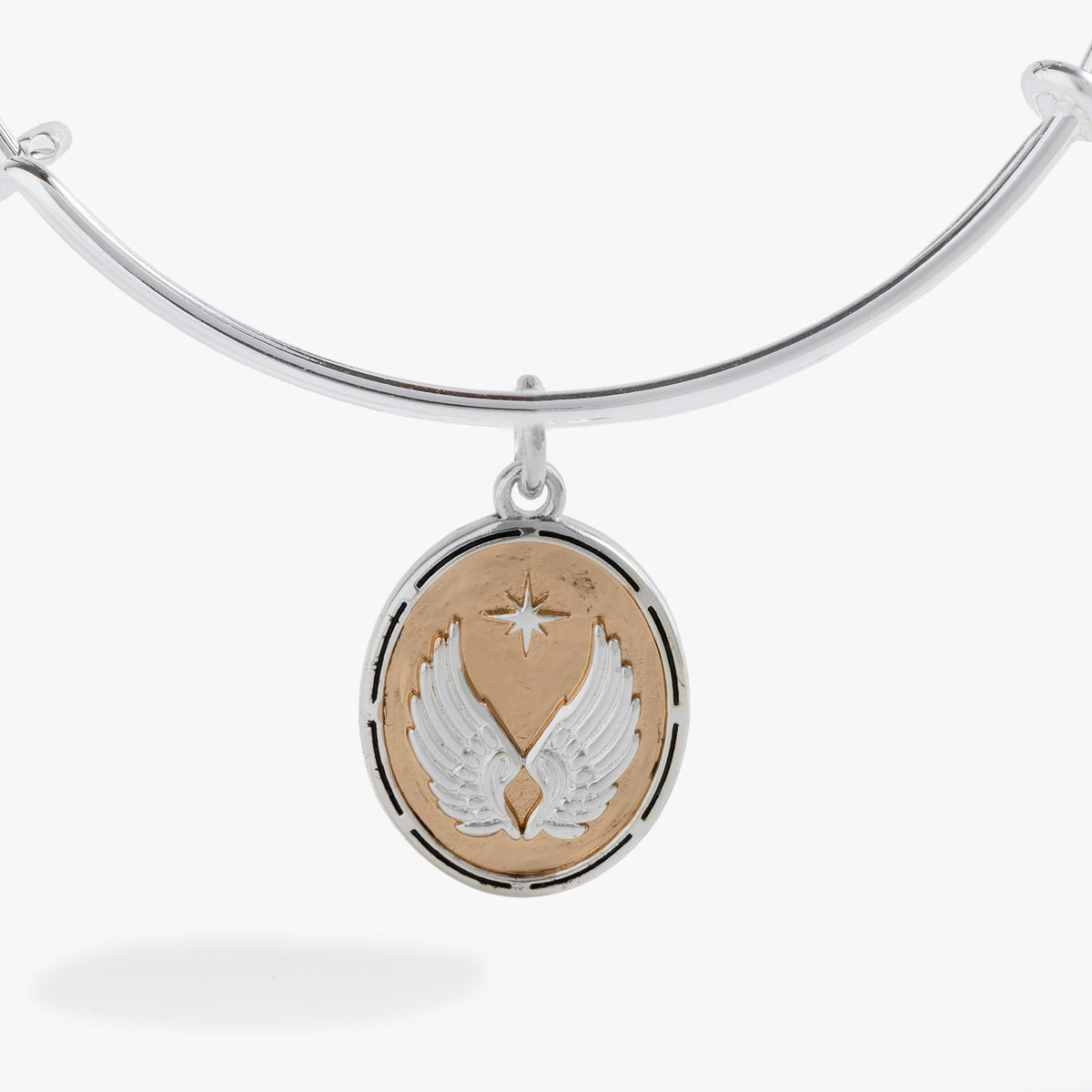 Alex and Ani Two-Tone Guardian Angel Bangle