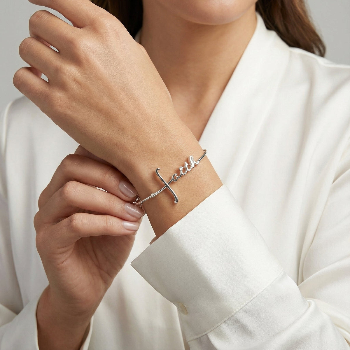 Alex and Ani Faith In-Line Bracelet
