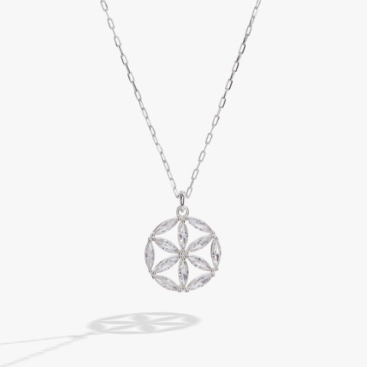 Alex and Ani Faith and Family Rosette Pendant Necklace