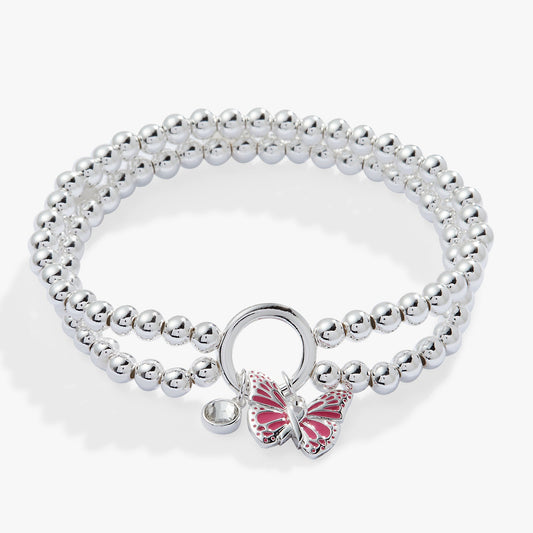 Alex and Ani Breast Cancer Awareness Butterfly Stretch Bracelet