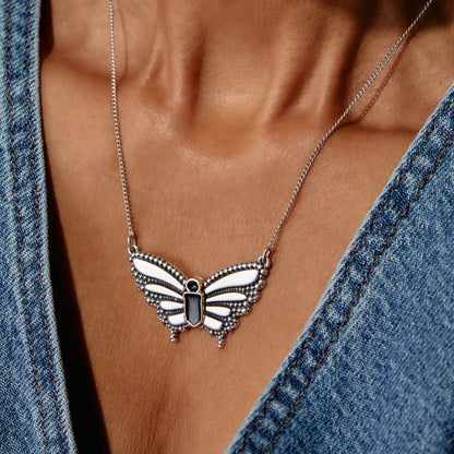 Alex and Ani Antique Butterfly Necklace