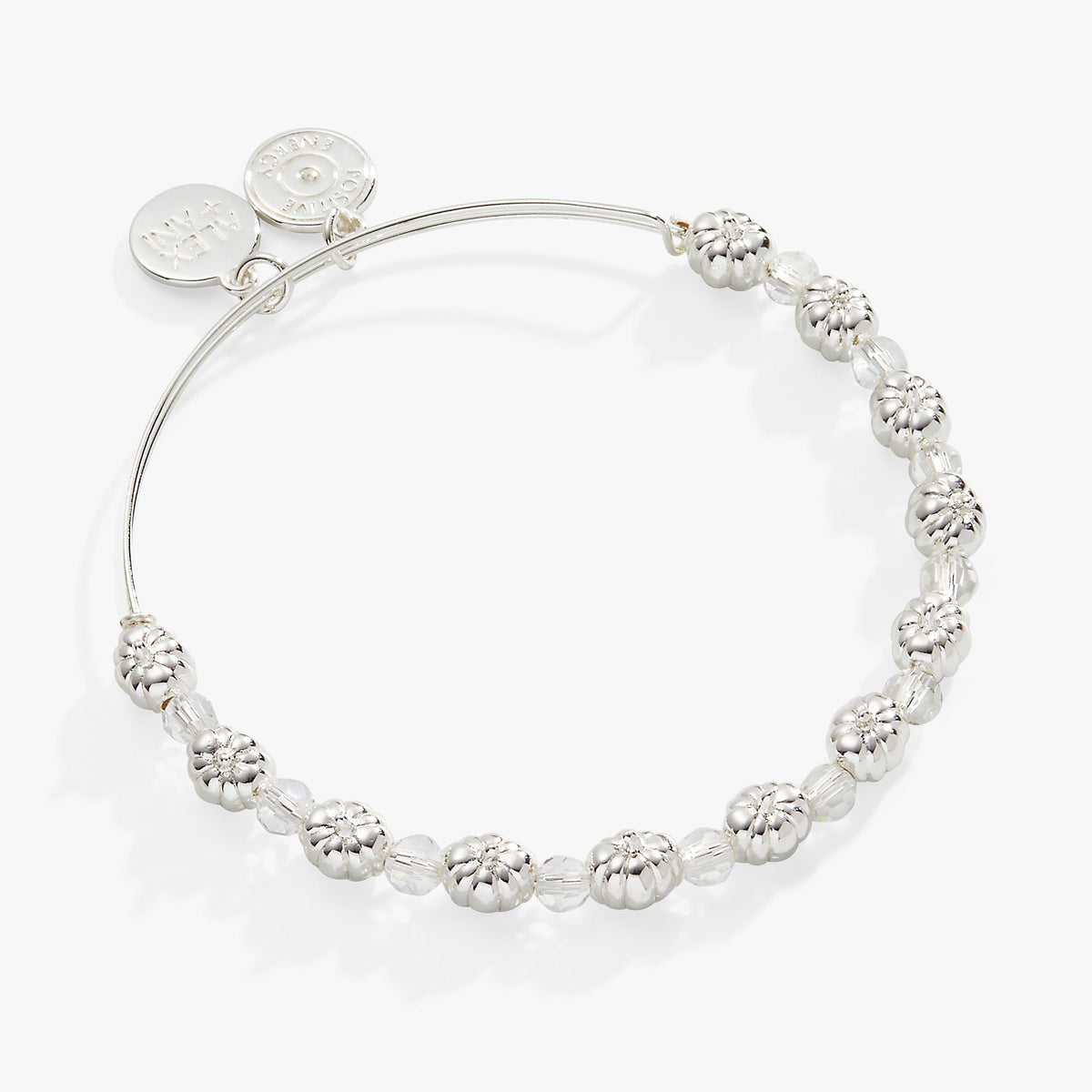 Alex and Ani Pumpkin + Crystal Beaded Bangle