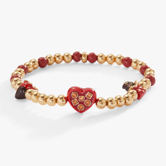 Alex and Ani ”Chocolate Is My Love Language” Stretch Bracelet