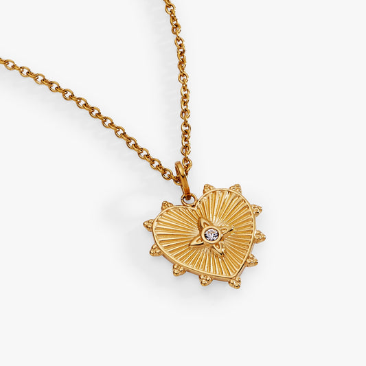 Alex and Ani Heart Starburst Engravable Pendant