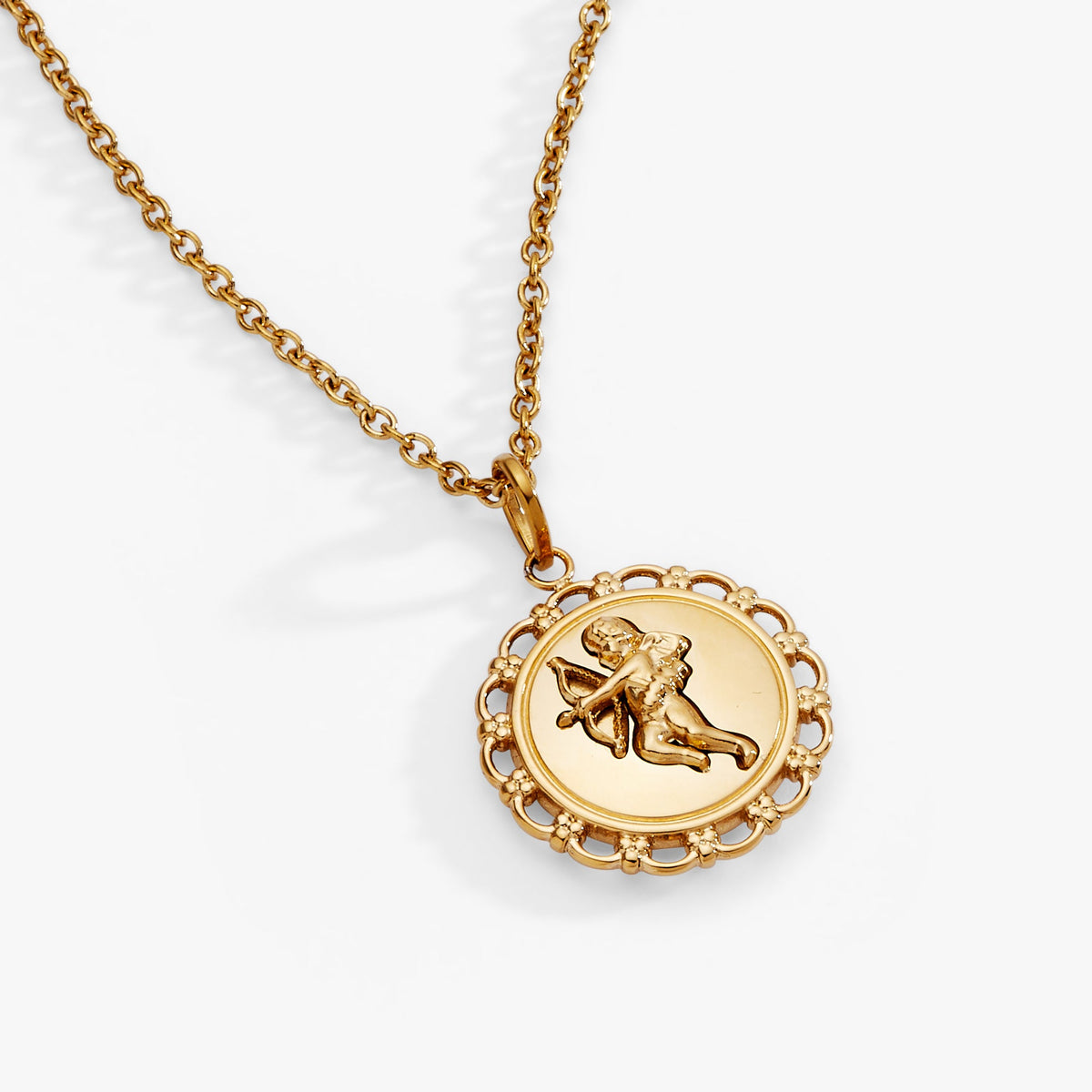 Alex and Ani Cupid Engravable Pendant