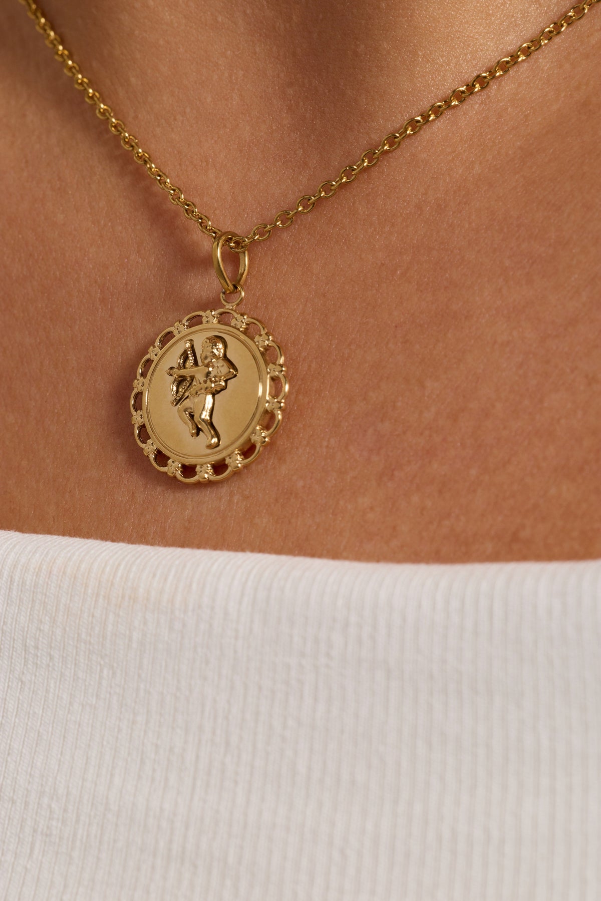 Alex and Ani Cupid Engravable Pendant
