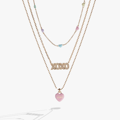 Alex and Ani Sweet Hearts necklace- 3 strand