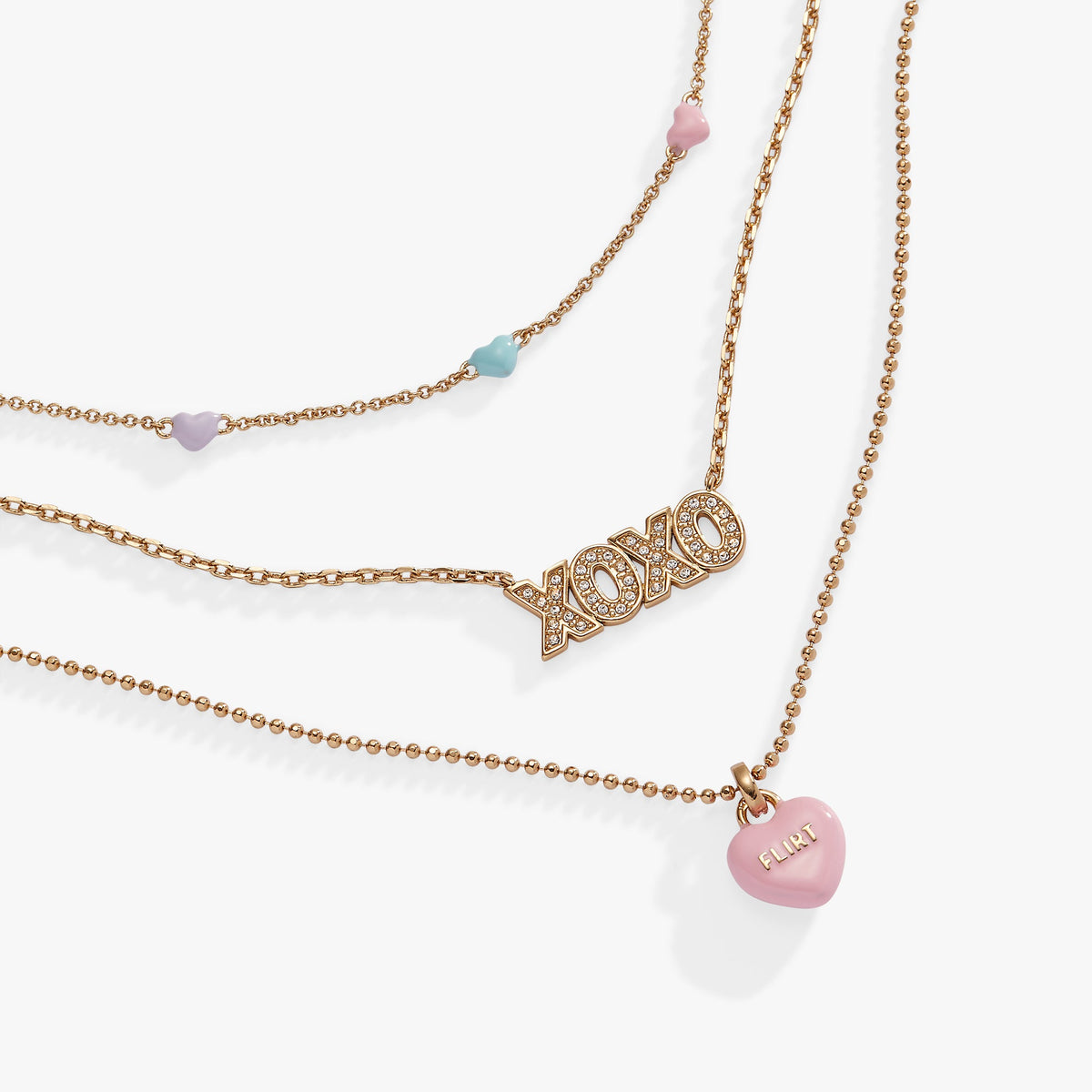 Alex and Ani Sweet Hearts necklace- 3 strand