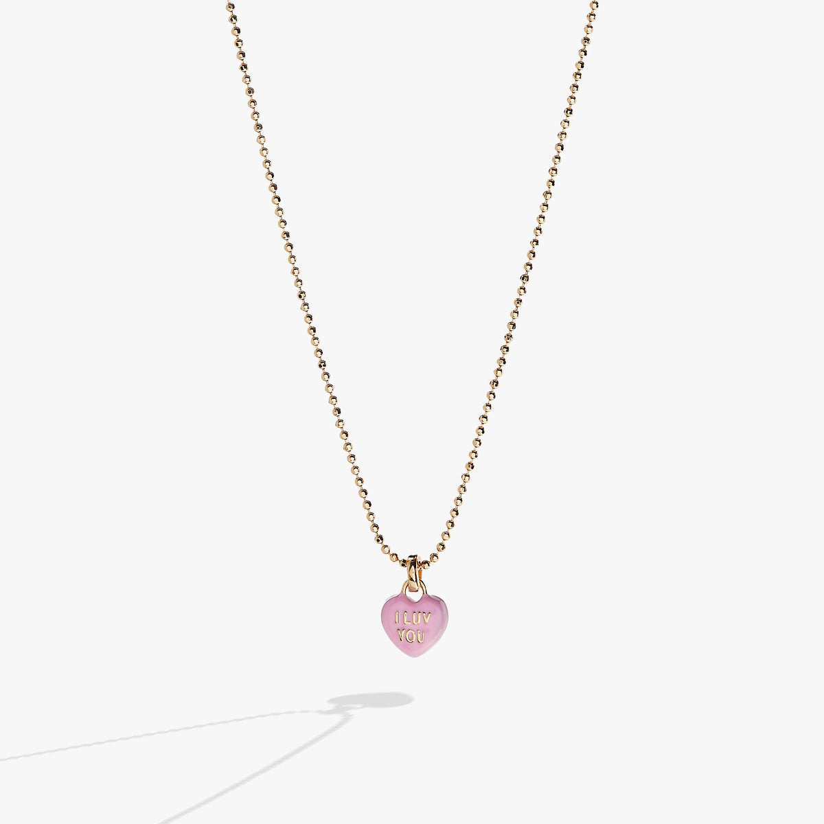 Alex and Ani Sweethearts Tough Questions-neck I luv you