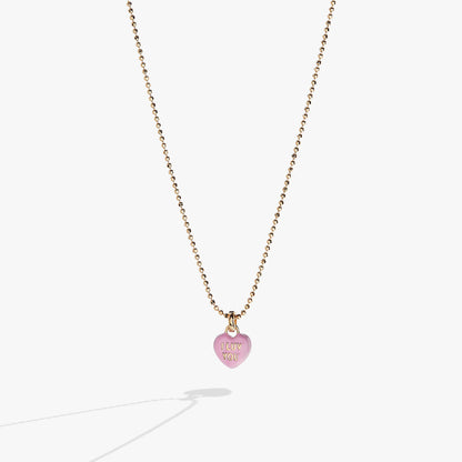 Alex and Ani Sweethearts Tough Questions-neck I luv you