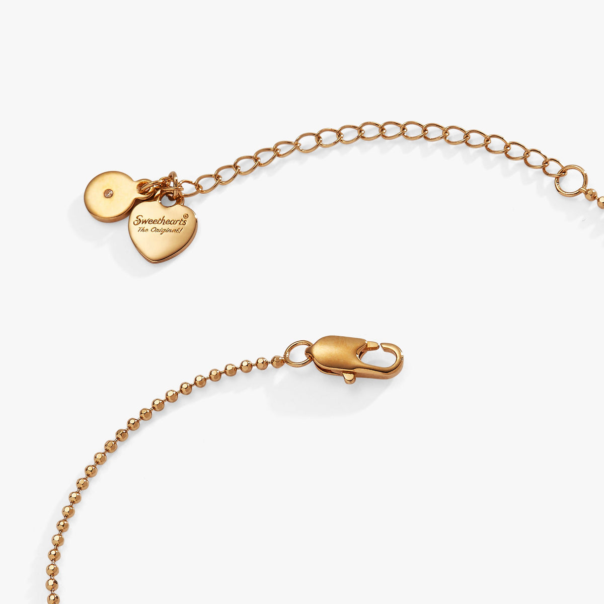 Alex and Ani Sweethearts Tough Questions-neck I luv you