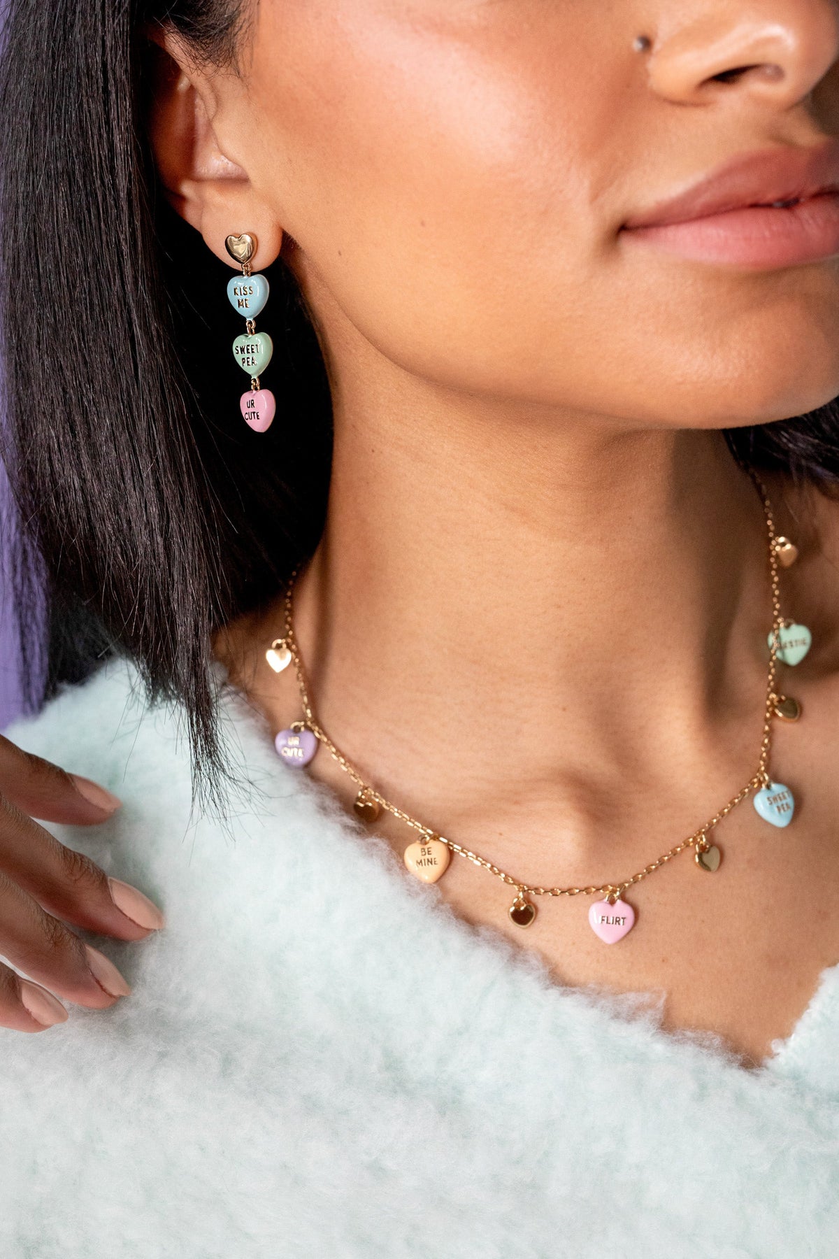 Alex and Ani Sweethearts statement earring
