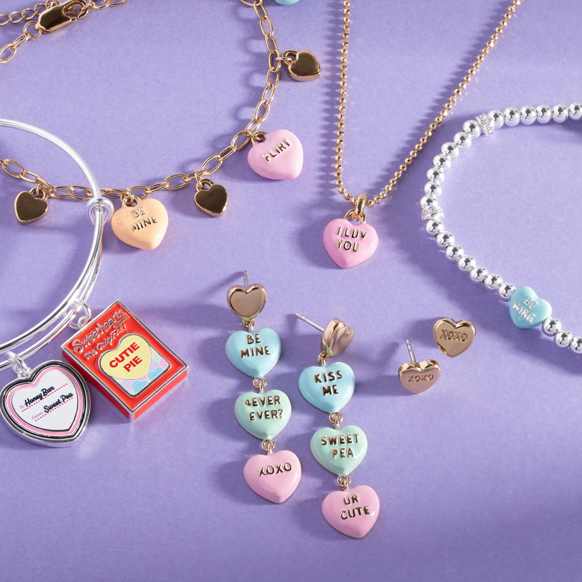 Alex and Ani Sweethearts statement earring