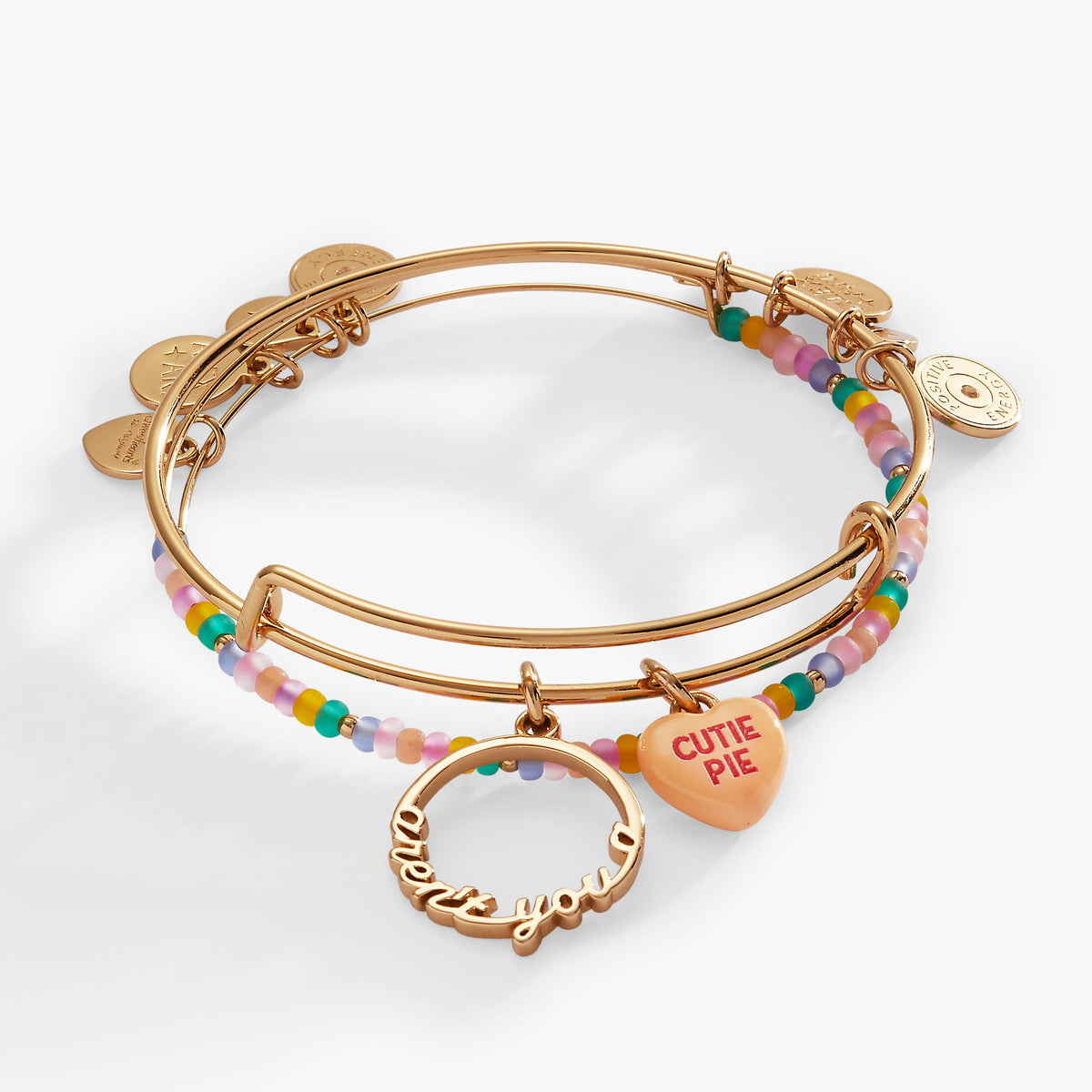 Alex and Ani Sweet Hearts EWB-beaded 2 set cutie pie