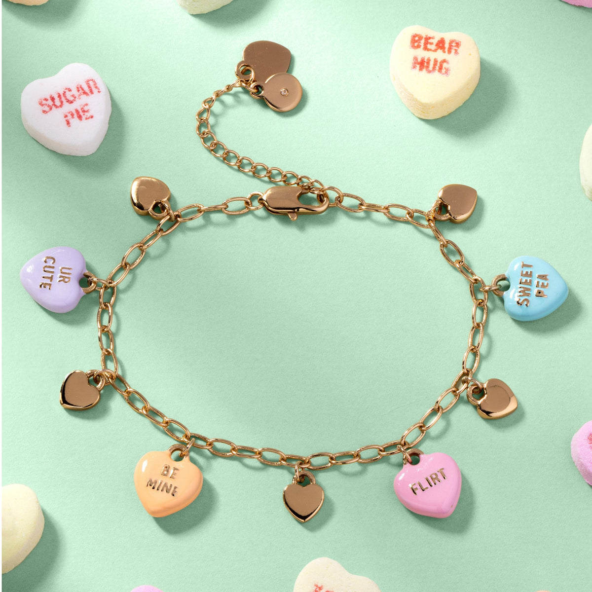 Alex and Ani Sweethearts charm bracelet