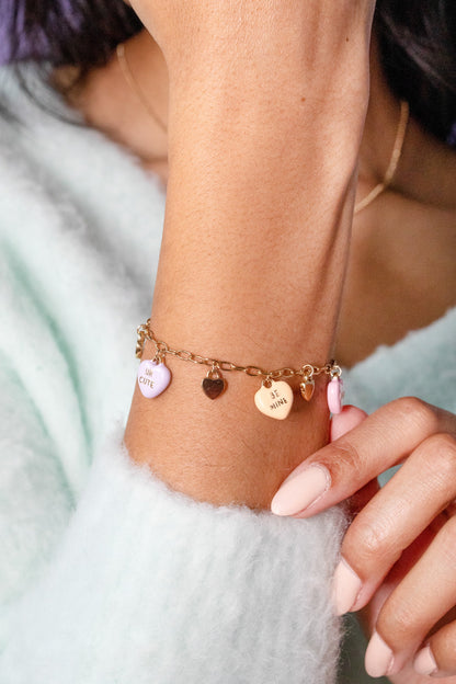 Alex and Ani Sweethearts charm bracelet