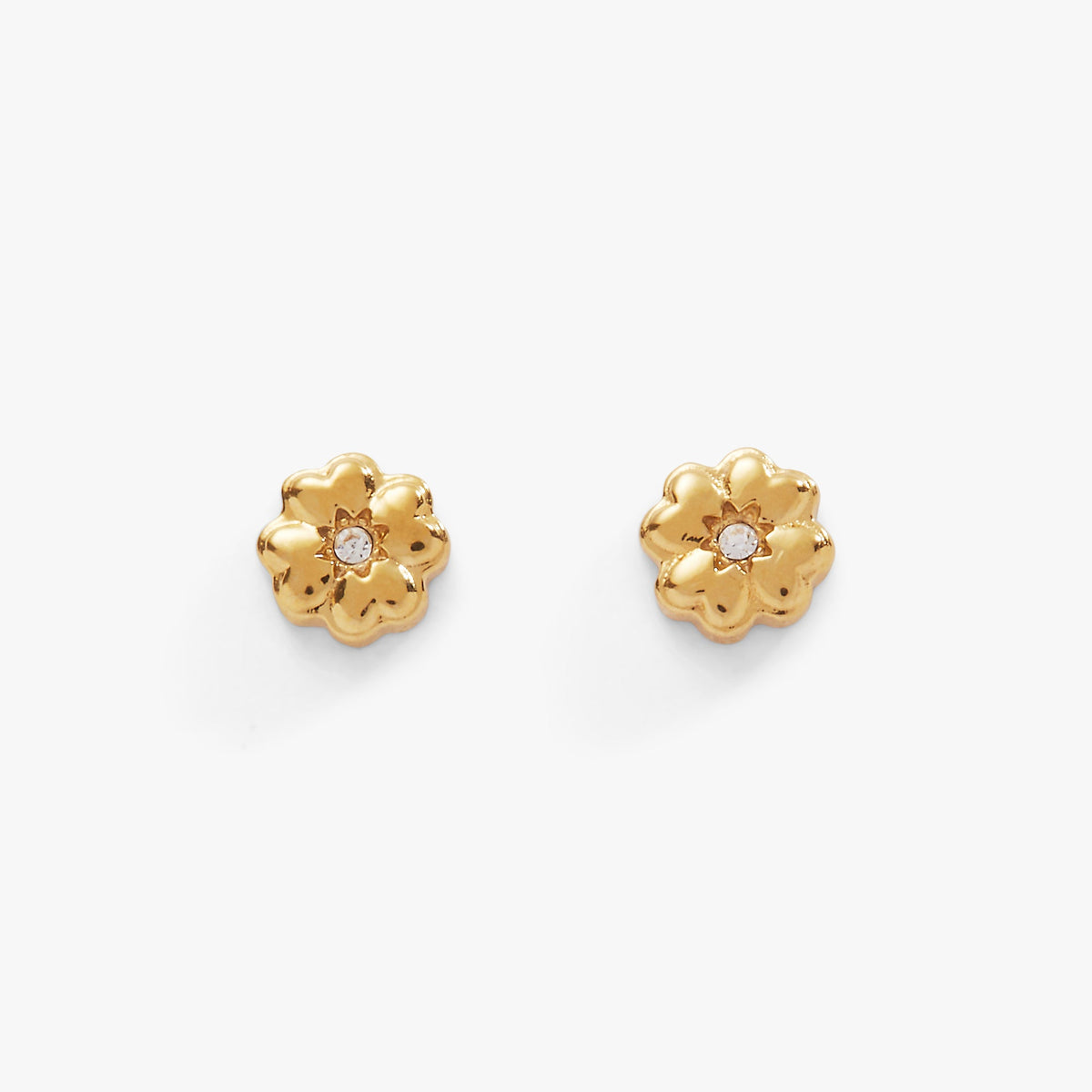 Alex and Ani Four-Leaf Clover Mini Stud Earrings